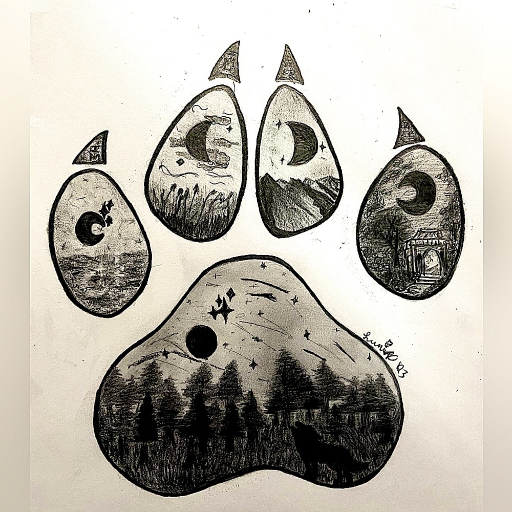 Art Titled: Wolf: I am Freedom